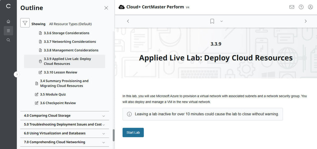 CompTIA Cloud+ CertMaster Perform (CV0-004)