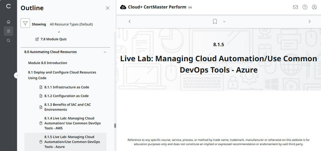 CompTIA Cloud+ CertMaster Perform (CV0-004)