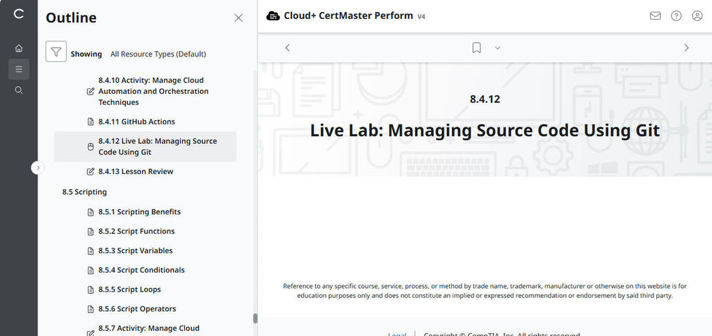 CompTIA Cloud+ CertMaster Perform (CV0-004)
